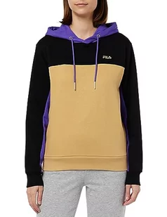 FILA Damska bluza z kapturem Biebertal, czarny, M - Bluzy damskie - miniaturka - grafika 1