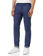 Spodnie męskie - Tommy Hilfiger Bleecker Fake Solid Wool Look Spodnie męskie, Wyblakłe indygo, 31W / 28L - miniaturka - grafika 1