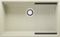 Zlewozmywaki - Zlew BRANDE SWIFT 760-80-U BEIGE (beżowy) | podwieszany zwijany ociekacz ROLLMATA - miniaturka - grafika 1