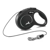 Smycze dla psów - Flexi Smycz automatyczna NEW CLASSIC CAT XS linka 3 m czarna Dostawa GRATIS od 99 zł + super okazje - miniaturka - grafika 1