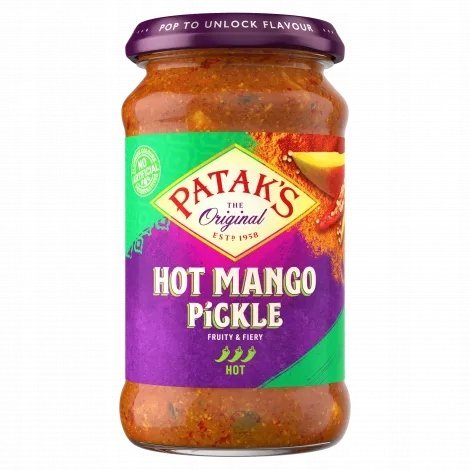 Marynowane mango ostre Hot Mango Pickle Spicy Patak's 283g