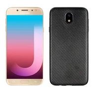 Etui i futerały do telefonów - Etui Carbon Fiber Samsung J7 J730 2017 czarny/black - miniaturka - grafika 1