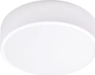 Lampy sufitowe - Lampa sufitowa Orno OVO plafon 2xE27 z mikrofalowym czujnikiem ruchu, 2x24W, biała stal, klosz szklany matowy, IP20, ? 300 - miniaturka - grafika 1