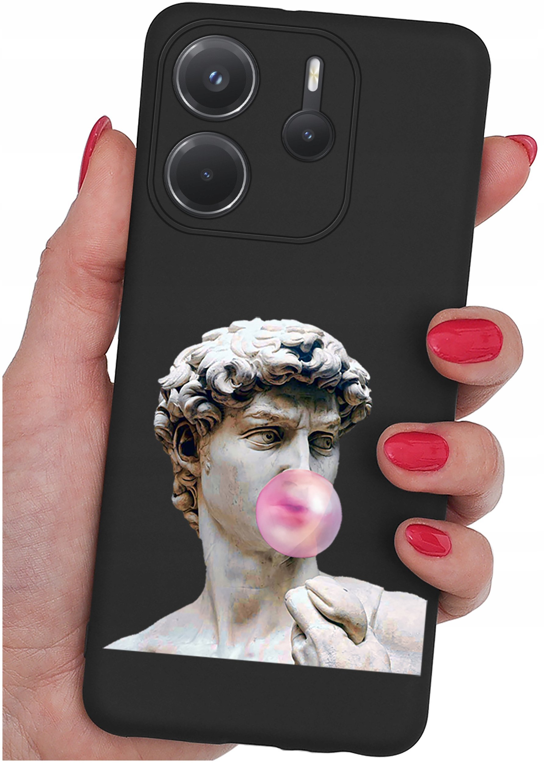 ETUI do Xiaomi Redmi Note 14 4G WZORY SILIKONOWE MATT CASE + SZKŁO 9H