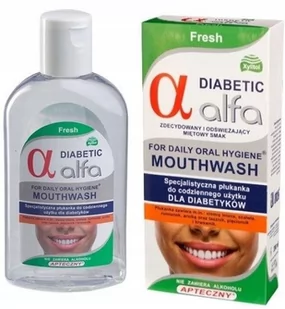 Alfa Diabetic Fresh 200 ml - Płyny do płukania jamy ustnej - miniaturka - grafika 1