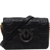 Torebki damskie - Pinko Skórzana listonoszka LOVE CLICK MINI LO - miniaturka - grafika 1