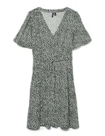 Sukienki - VERO MODA Damska sukienka z wiskozy mini sukienka z krótkim rękawem VMAlba - miniaturka - grafika 1