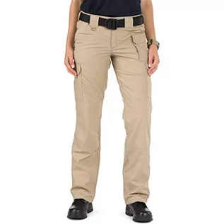Spodnie damskie - 5.11 Damskie spodnie taktyczne Taclite Pro Tactical z 7 kieszeniami, impregnowane teflonem, odporne na rozdarcie i wodoodporne, styl 64360 Tdu Khaki 2/Regular - grafika 1