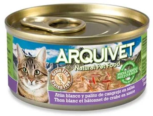 Arquivet Puszka dla kota o smaku białego tuńczyka i paluszków krabowych 80 g - Mokra karma dla kotów - miniaturka - grafika 1