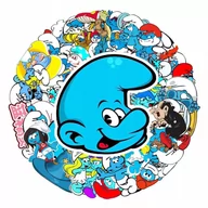 Zabawki kreatywne - NAKLEJKI Smerfy MIX 50 szt - miniaturka - grafika 1