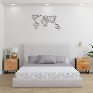 Szafki nocne - Lumarko Szafki nocne, 2 szt., 40x33x46 cm, lite drewno akacjowe - miniaturka - grafika 1