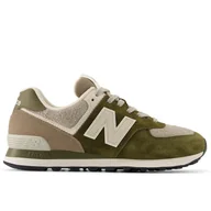 Buty sportowe męskie - Buty unisex New Balance U574BWS - zielone - miniaturka - grafika 1