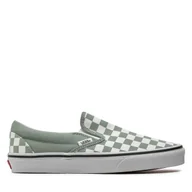 Trampki damskie - Tenisówki Vans Classic Slip-On VN000BVZCJL1 Zielony - miniaturka - grafika 1