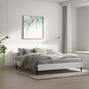 Łóżka - Lumarko Zagłówek łóżka, ścienny, biały, 240x1,5x80 cm - miniaturka - grafika 1