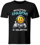 Koszulki męskie - Koszulka Najlepszy Chłopak w Galaktyce. Prezent na Dzień Chłopaka, roz. L - miniaturka - grafika 1