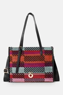 Torebki damskie - Letnia shopperka Nobo z kolorową plecionką - miniaturka - grafika 1