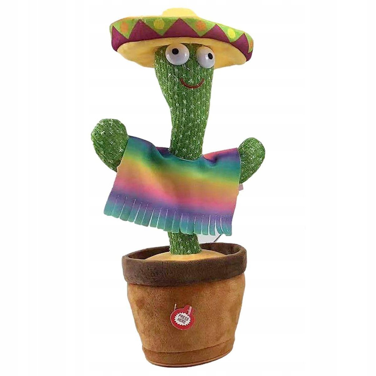 KAKTUS ŚPIEWAJĄCY TAŃCZĄCY POWTARZA MÓWI TAŃCZY POWTARZA ŚWIECI PIOSENKI