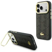 Etui i futerały do telefonów - Etui LACOSTE PVC Blend Stand do Apple iPhone 17 Pro Brązowy - miniaturka - grafika 1