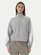Bluzy damskie - adidas Bluza Stadium KA6251 Szary Loose Fit - miniaturka - grafika 1