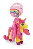 Plecaki - Breloczek Jednorożec Lissy PONY Dilara 10cm żółty - Pluszowy towarzysz przytulanka zwierzęca z kółkiem na klucze do smyczy, torby albo plecaka - miniaturka - grafika 1