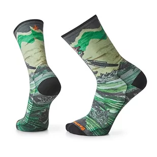 Smartwool Bike Zero Cushion Wolf Print Crew Skarpety - Skarpetki damskie - miniaturka - grafika 1