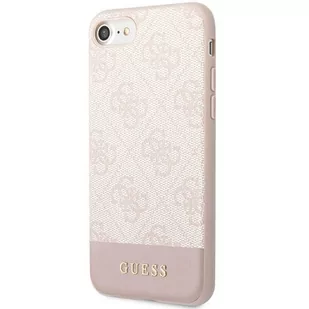 Guess GUHCI8G4GLPI iPhone 7/8/SE 2020/ 2022 różowy/pink hard case 4G Stripe Collection - Etui i futerały do telefonów - miniaturka - grafika 2