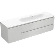 Szafki łazienkowe - Mexen Orio szafka łazienkowa 160 cm z umywalką Vela prawą, 2S, 1D, szara mat/biała mat - 91A13-16047-3-BBFFF62-W23P01 - miniaturka - grafika 1