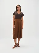 Spódnice - Elegancka rozkloszowana spódnica - miniaturka - grafika 1