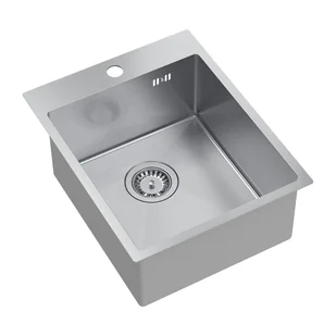 Zlewozmywak Root Chef Moon Mini, 40 x 50 x 20 cm, stalowy - Zlewozmywaki - miniaturka - grafika 1