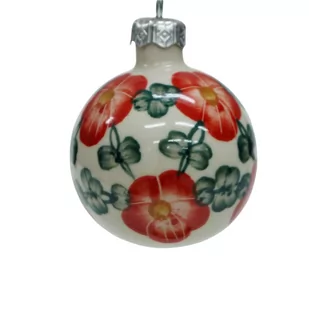 Ceramiczna bombka mała Ceramika Bolesławiec - Bombki - miniaturka - grafika 1