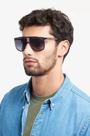Okulary przeciwsłoneczne - Carrera okulary przeciwsłoneczne męskie kolor czarny - miniaturka - grafika 1