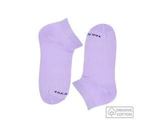 Jasnofioletowe stopki z bawełny organicznej - Skarpetki męskie - miniaturka - grafika 1
