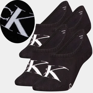 Calvin Klein Skarpetki Stopki 2 Pary 35-38 Czarny Ck - Skarpetki damskie - miniaturka - grafika 1