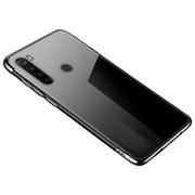 Etui i futerały do telefonów - Clear Color case żelowy pokrowiec etui z metaliczną ramką Xiaomi Redmi Note 8T czarny - miniaturka - grafika 1