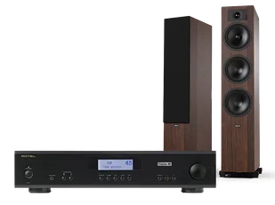 Rotel A11 Tribute (czarny) + Tesi 6 (mokka) - Zestawy stereo - miniaturka - grafika 1