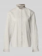 Bluzki damskie - Bluzka koszulowa z krytą listwą guzikową model ‘Blaer’ - miniaturka - grafika 1