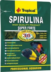 Tropical Spirulina Super Forte pokarm roślinny dla rybek 12g - Pokarm dla ryb - miniaturka - grafika 1