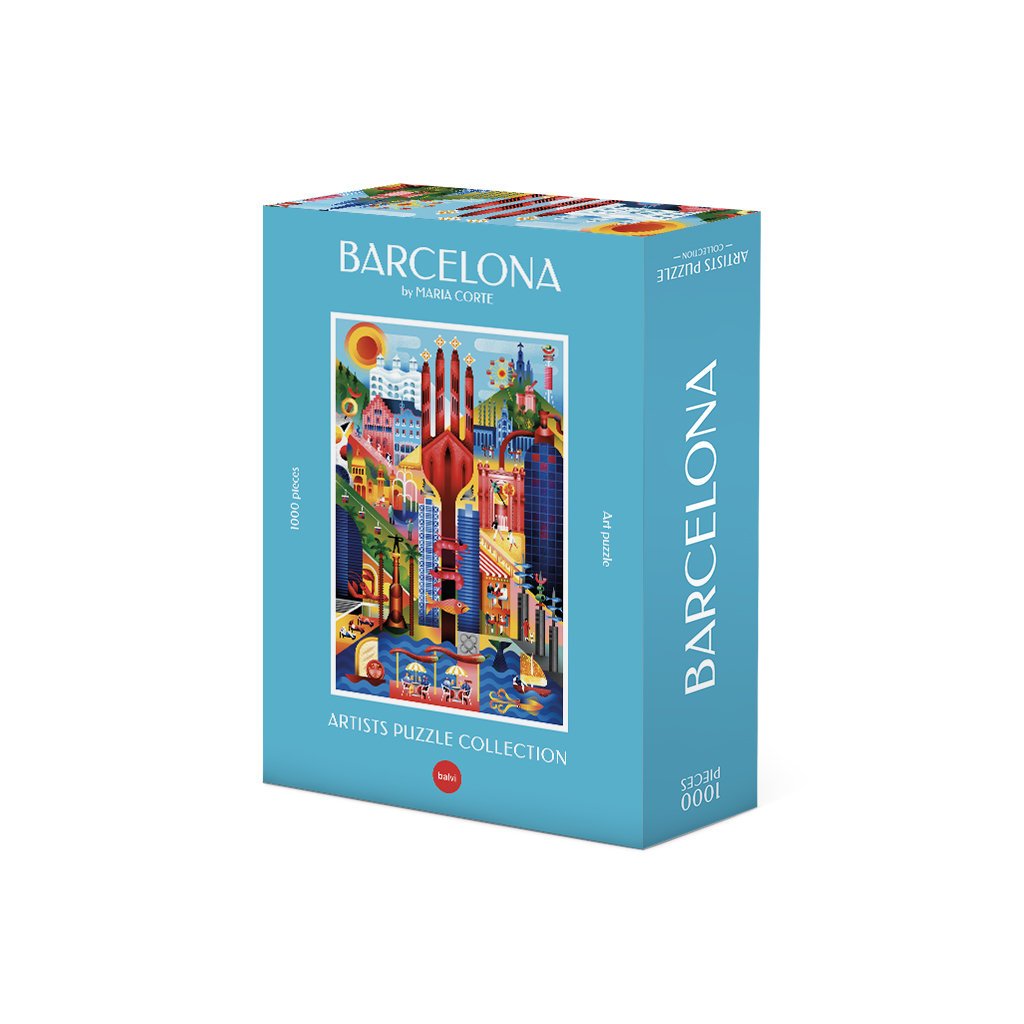 Artystyczne Puzzle Barcelona 1000 Elementów Krajobraz dla Dorosłych