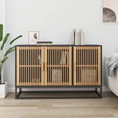 Szafki do salonu - vidaXL Szafka, czarna, 105x30x65 cm, materiał drewnopochodny - miniaturka - grafika 1