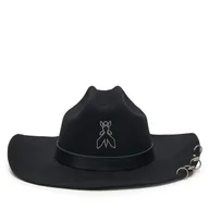 Czapki damskie - Kapelusz Patrizia Pepe 8F0077/A919 K103 Czarny - miniaturka - grafika 1