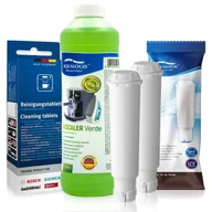 Akcesoria i części do ekspresów do kawy - Zestaw Bosch, Filtr Aqualogis AL-TES46 2szt, Aqualogis Verde 750ml, Tabletki Czyszczące Siemens TZ80001 10 szt. - miniaturka - grafika 1