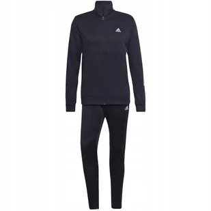 Dres męski adidas Slim Zipped granatowy HK4467 S - Dresy męskie - miniaturka - grafika 1