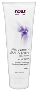Now® Foods NOW Glucosamine MSM & Arnica (Glucosamine MSM & Arnica - krem liposomowy), 237 ml. - Balsamy i kremy do ciała - miniaturka - grafika 1