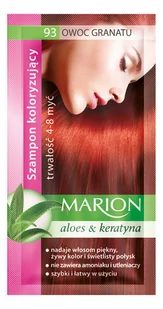 Marion Szampon Koloryzujący Aloes & Keratyna 93 owoc granatu - Farby do włosów i szampony koloryzujące - miniaturka - grafika 1