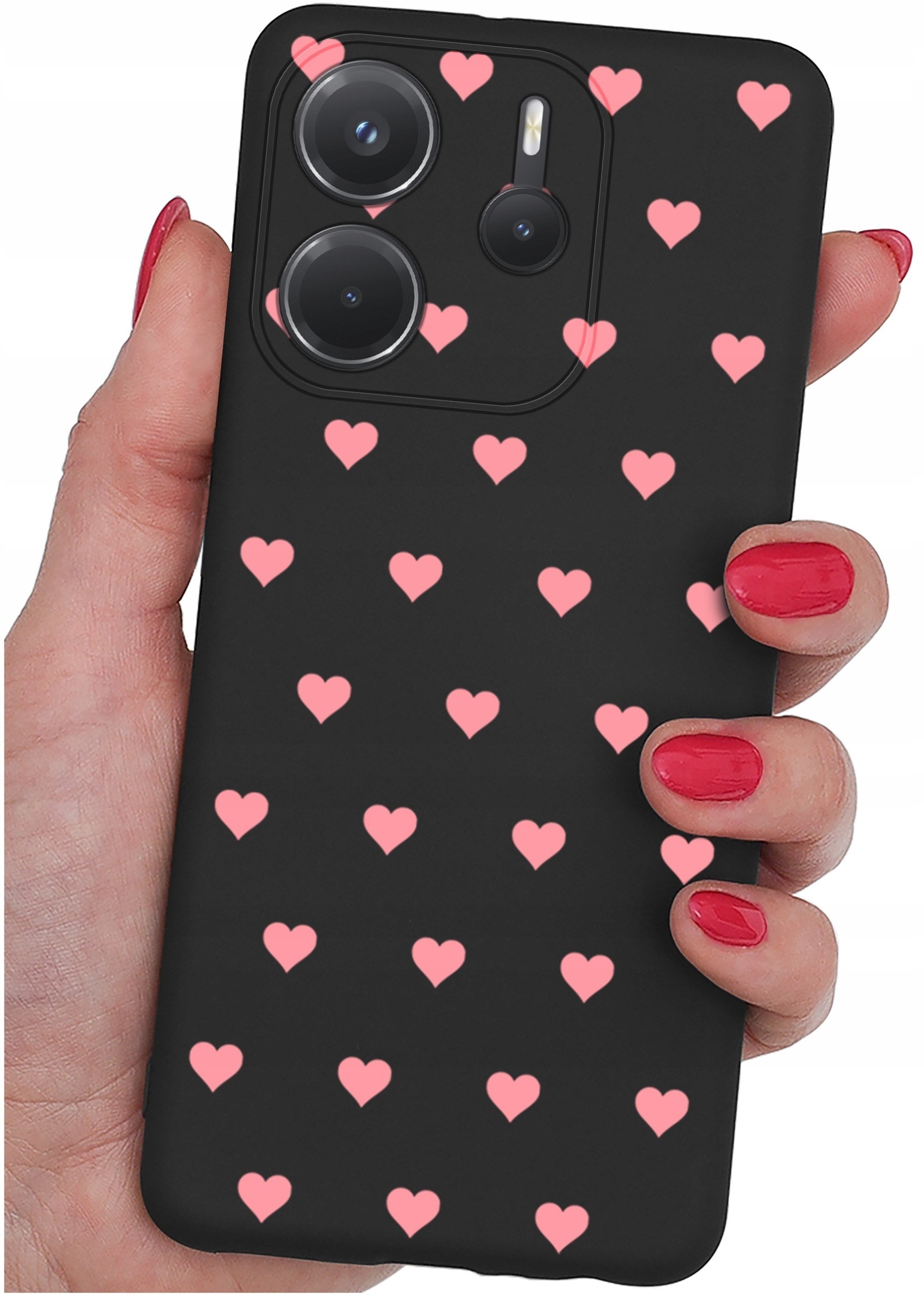 ETUI do Xiaomi Redmi Note 14 4G WZORY SILIKONOWE MATT CASE + SZKŁO 9H