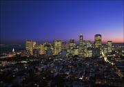 Plakaty - San Francisco skyline at night., Carol Highsmith - plakat 84,1x59,4 cm - miniaturka - grafika 1