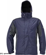 Odzież robocza - CERVA DAYBORO parka - męska kurtka zimowa, odpinany kaptur, polar kołnierz i w kapturze, odblaskowe elementy, 100% poliester - granatowy 4XL - miniaturka - grafika 1