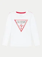 Bluzki damskie - Guess Bluzka N84I24 K8HM0 Biały Regular Fit - miniaturka - grafika 1