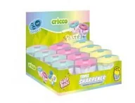 Temperówki - Temperówka potrójna z pojemnikiem pastel (12szt) - miniaturka - grafika 1