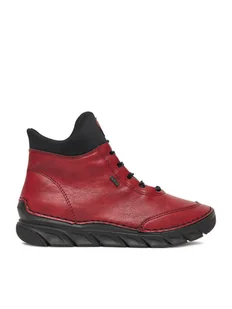 Rieker Trzewiki CEO-55069-35 Bordowy - Botki damskie - miniaturka - grafika 1